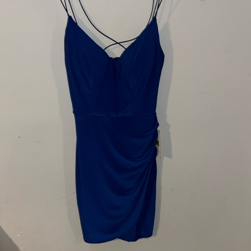 royal blue mini dress. size 1/2 which fits like an XS.